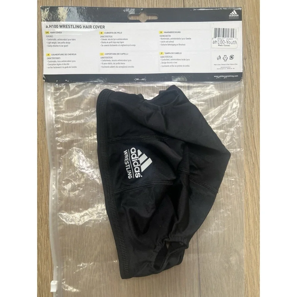 Adidas Youth Size Black Color‎ Wrestling Hair Cover New  AH100